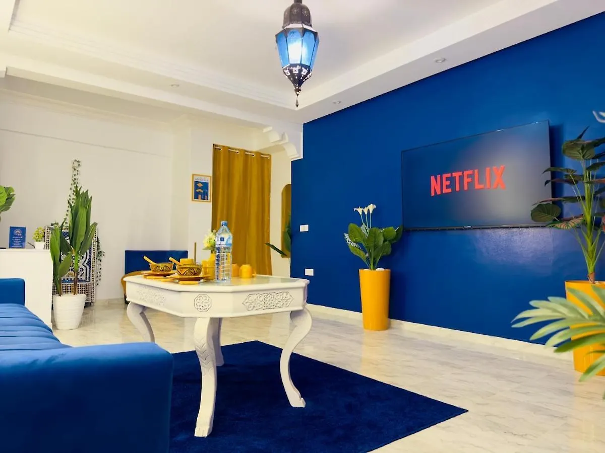 Appart Chic A Gueliz Avec Balcon, Netflix, Fibre Wifi, Clim Marrakesh Marruecos