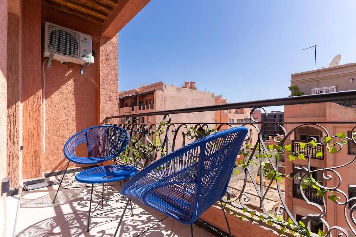 Apartamento Appart Chic A Gueliz Avec Balcon, Netflix, Fibre Wifi, Clim Marrakesh Marruecos